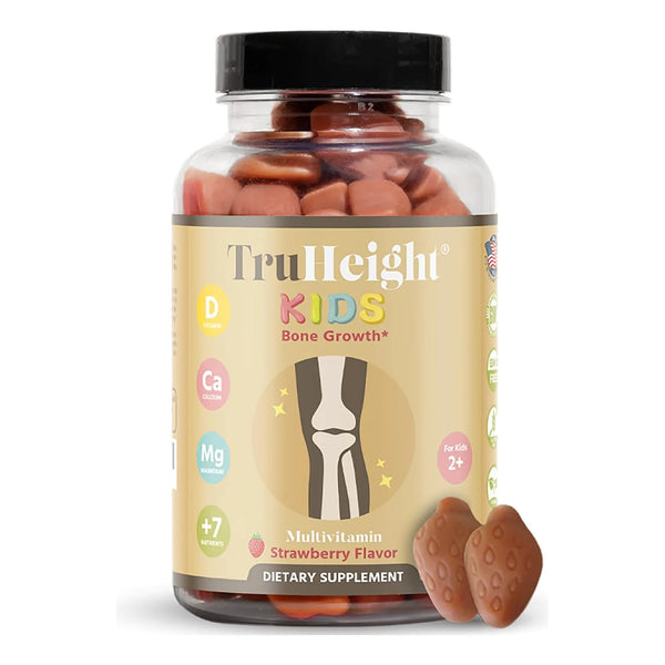 Gomitas TruHeight Crecimiento Óseo Infantil Sabor Fresa Con Vitaminas Naturales