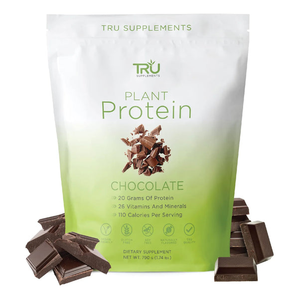 Proteina Vegana En Polvo Con Bcaa Eaa 20g Porcion Sabor Chocolate Natural