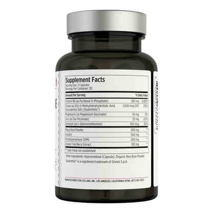Suplemento Equilibrio Hormonal Femenino Con Inositol DIM Vitex Vitamina B6 90 Capsulas
