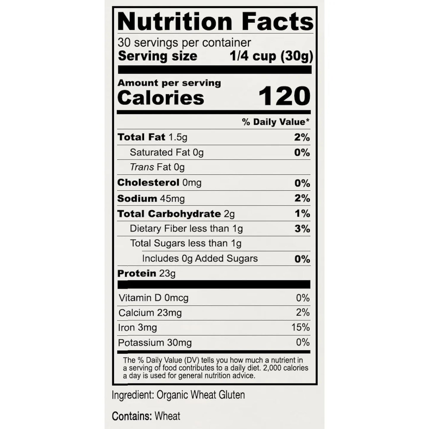 Harina De Trigo Orgánico Vital Alto En Proteínas 900g Ideal Para Dietas Keto Y Veganas