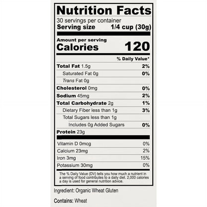 Harina De Trigo Orgánico Vital Alto En Proteínas 900g Ideal Para Dietas Keto Y Veganas