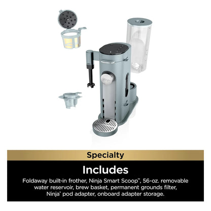 Cafetera De Una Porcion Con Espumador 180 A 720 Ml Compatible Con Capsulas K Cup