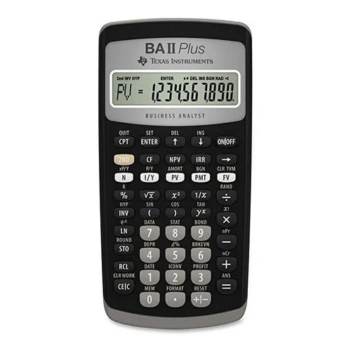 Calculadora Financiera Texas Instruments BA II Plus Color Negro Precisión Profesional
