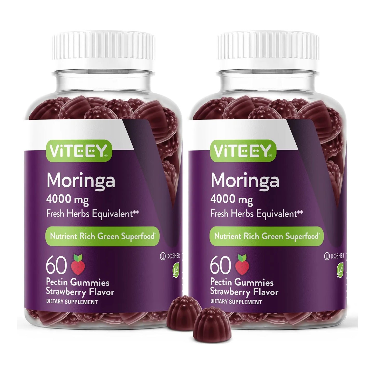 Gomitas Masticables De Moringa 4000 Mg Energia Inmunologico Vegano