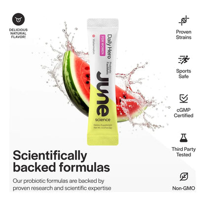 Daily Hero Mujer Fast Melt Pre Probiótico Sabor Sandía 30 Sobres Salud Digestiva