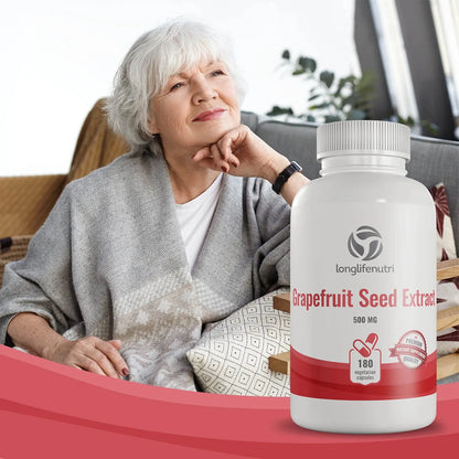 Extracto De Semilla De Pomelo 500 Mg 180 Cápsulas Veganas Potente Antioxidante Y Refuerzo Inmune