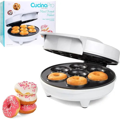 Máquina Para Mini Donas CucinaPro Antiadherente 7 Unidades Color Blanco