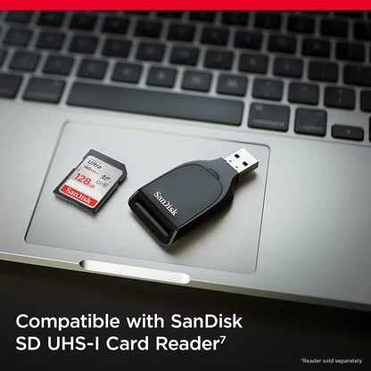 Tarjeta De Memoria SanDisk Ultra SDXC 128 GB Velocidad 140 MB/s Full HD