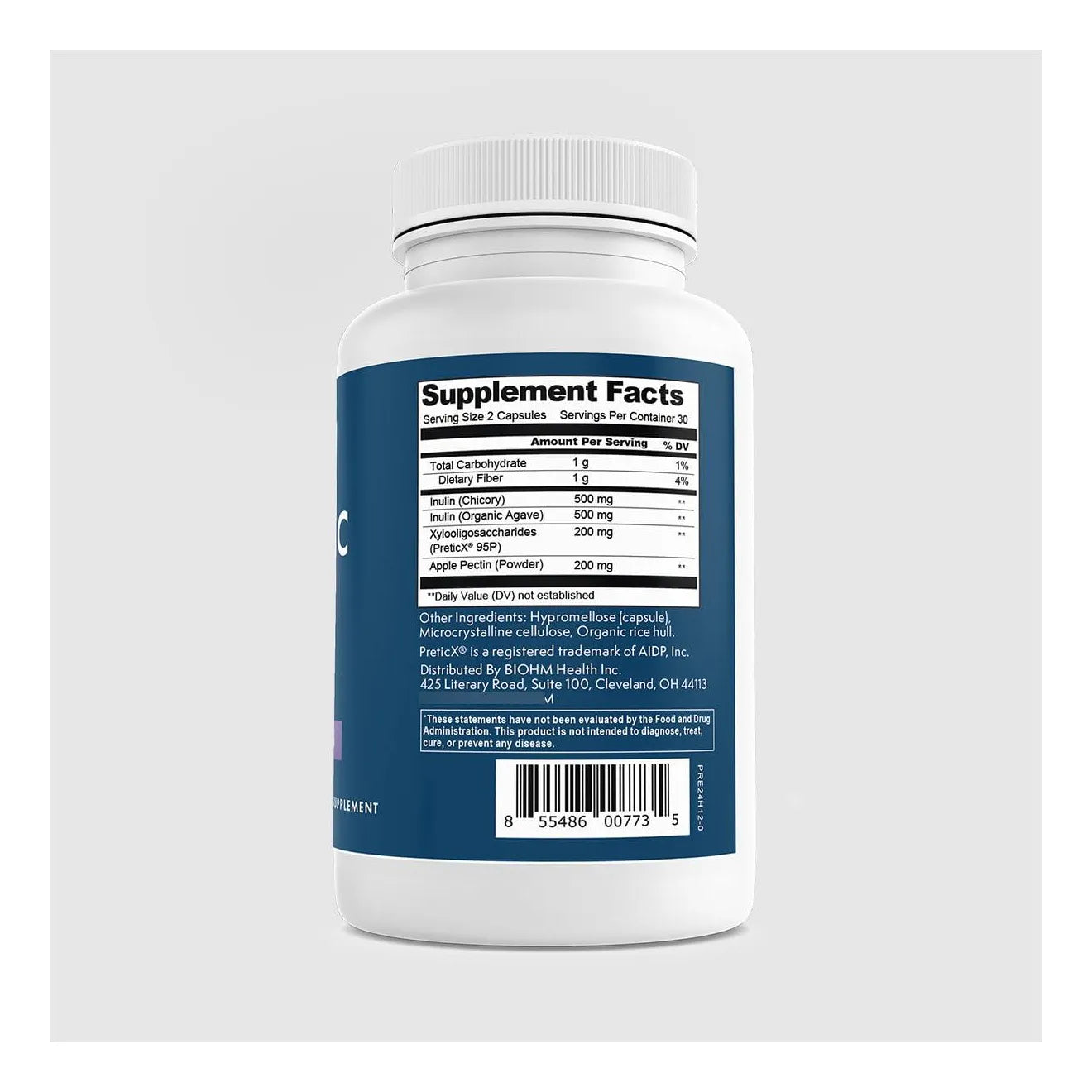 Fibra Prebiótica 4 Ingredientes Inulina Pectina Salud Intestinal Sistema Inmunológico