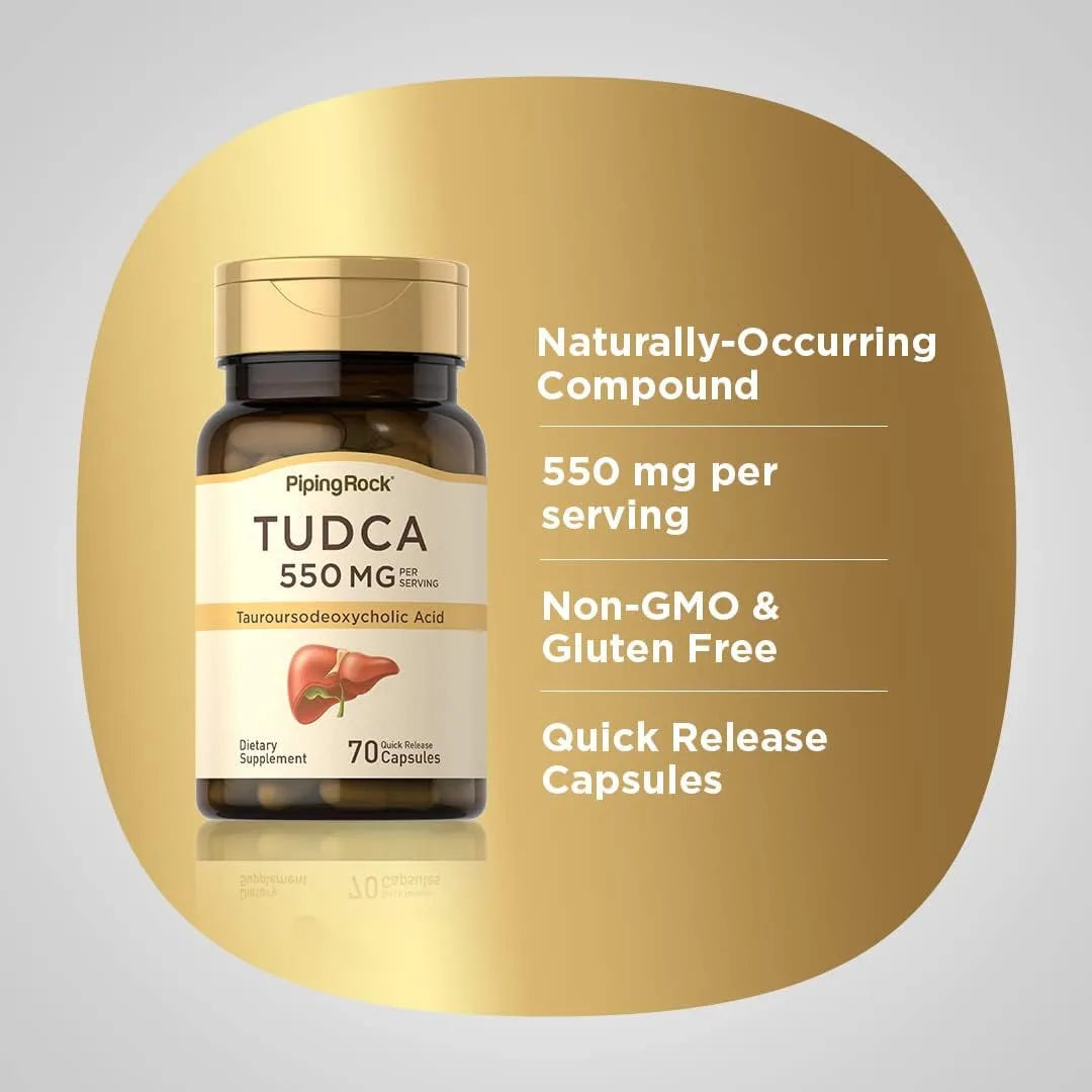 Cápsulas De Ácido Taursodesoxicólico 550mg 70 Unidades Salud