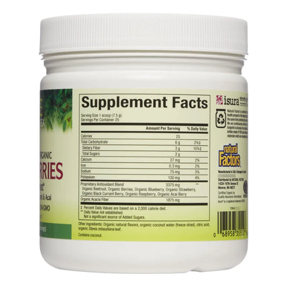 Polvo De Remolacha Y Bayas Antioxidantes 188g Mezcla Natural Para Energía Y Salud Muscular
