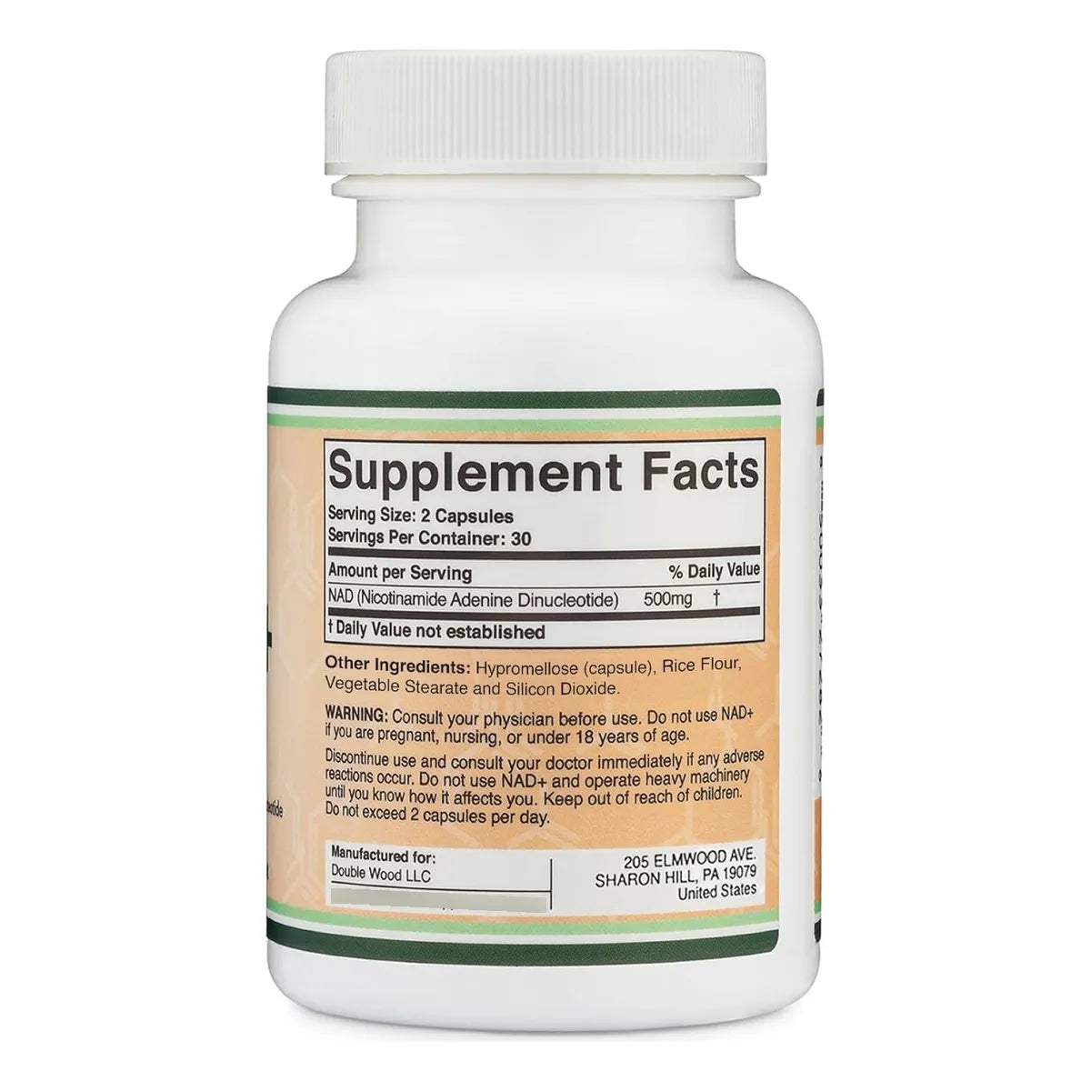 Suplemento Nad Double Wood 500mg Booster Vegetariano Para Longevidad Y Energía - Imagen 4