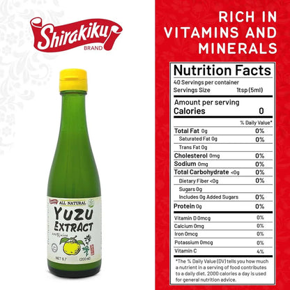 Extracto Puro De Yuzu Japonés 200 Ml Ideal Para Repostería Y Bebidas