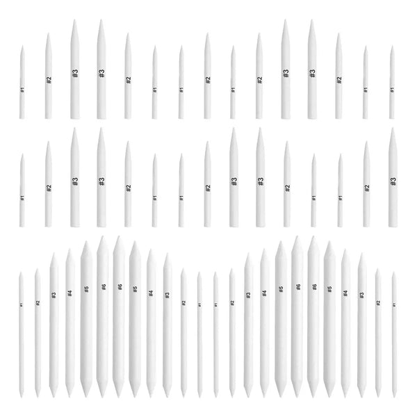 Kit De Arte Febsnow 84 Piezas Tocones Tortillones Mezcladores Profesional