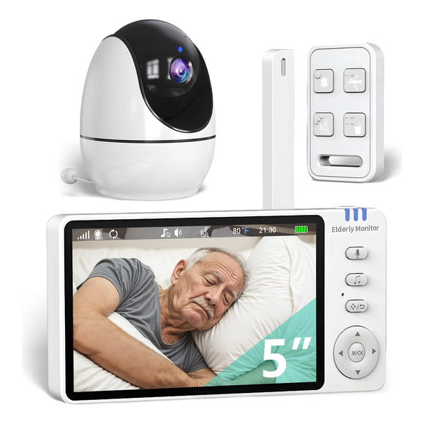 Monitor Ancianos 5 Pulgadas Camara Audio Deteccion Caidas Alerta SOS