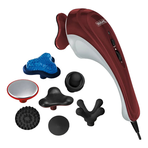 Masajeador Wahl Terapia Fría Y Caliente Con 7 Accesorios Alivio Muscular Profesional