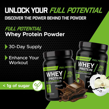Proteina En Polvo Sabor Chocolate Swanson Para Musculacion Con Velositol