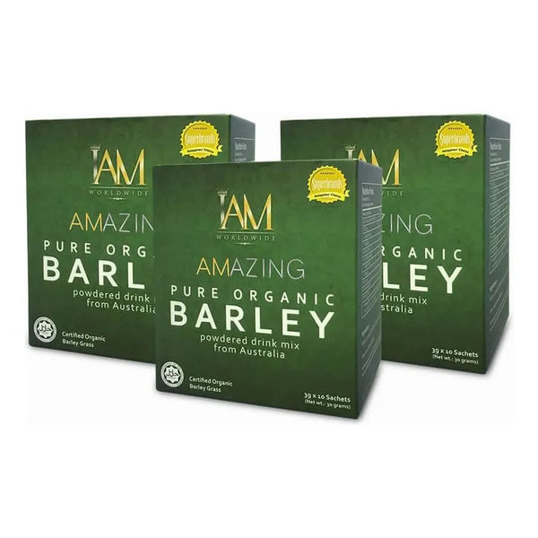 Bebida En Polvo De Cebada Pura Australiana 3 Cajas IAM Amazing Pure Barley Nutricion Completa