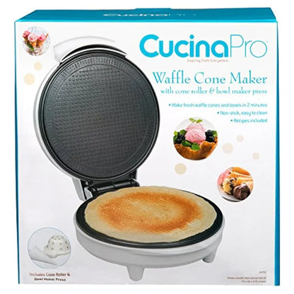 Máquina Waffle Cone Y Bowl Maker CucinaPro 1750 Conos Tazones Helado Casero