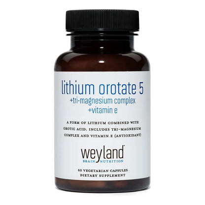 Orotato De Litio 5 Mg Treonato Magnesio 300 Mg Taurina Apoyo Animo Cognicion 60 Caps