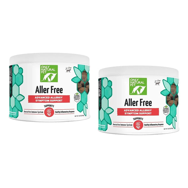 AllerFree Suplemento Para Alergias En Perros Soporte Inmunologico Y Digestivo 60 Unidades Pack De 2