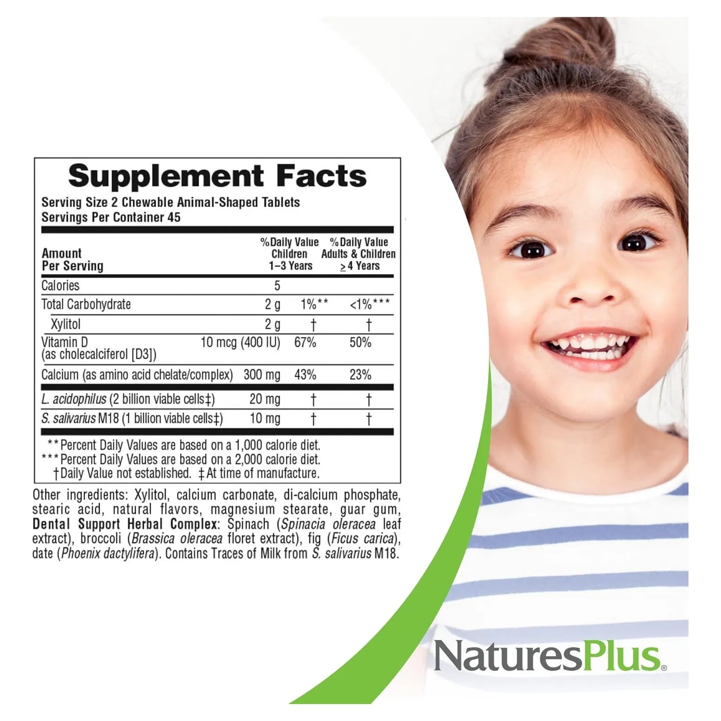 Masticables Sabor Vainilla Natural Para Niños Fortalece Dientes Con Probióticos