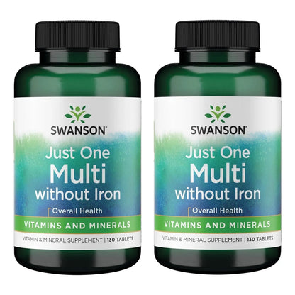 Multivitaminico Completo Sin Hierro Swanson Century Formula 130 Tabletas X2