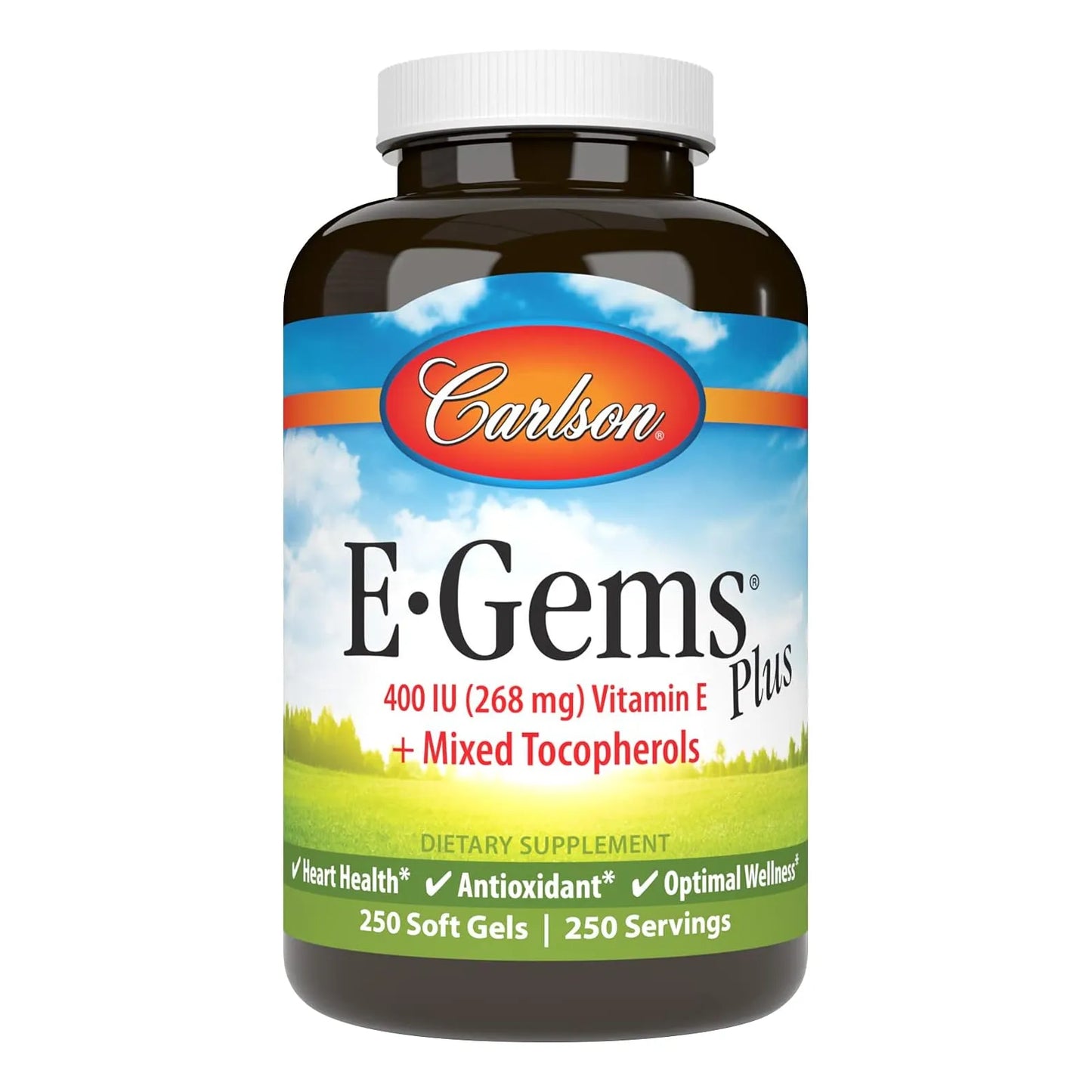 Vitamina E Natural 400 Ui 250 Geles Blandos Carlson E Gems Plus Corazon Sano