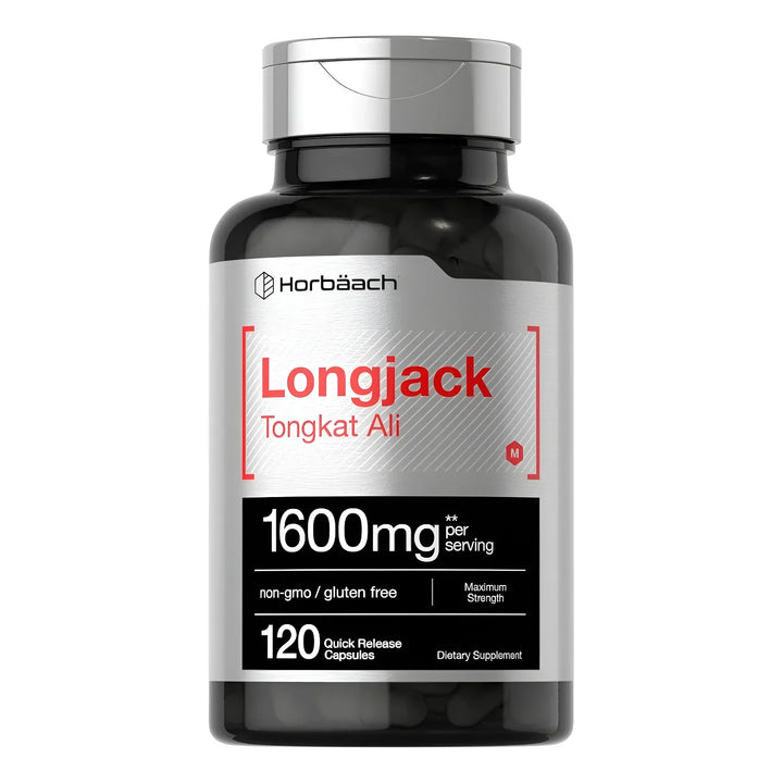 Horbäach Longjack Tongkat Ali 1600mg 120 Cápsulas Aumenta Energía - Imagen 1