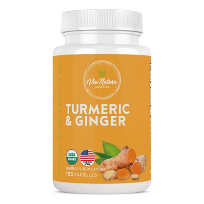 Capsulas De Curcuma Y Jengibre 1000 Mg Organicas 120 Unidades Refuerzo Inmunologico