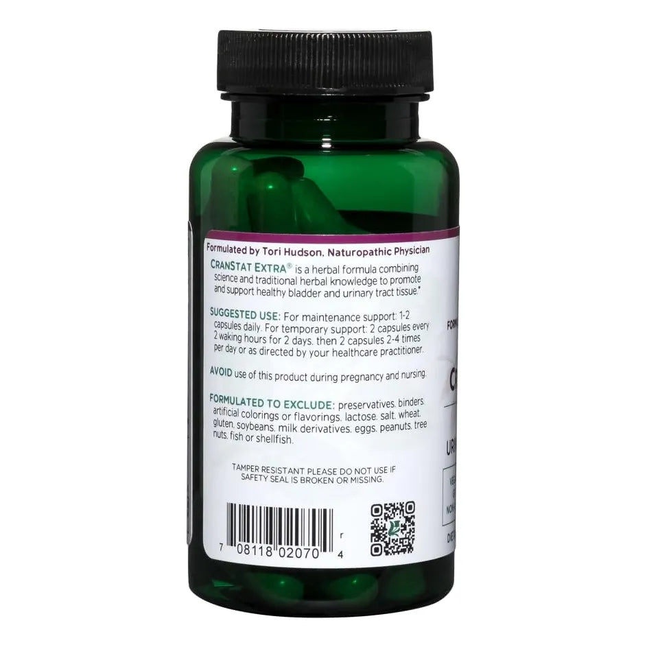 Cranstat Extra Soporte Urinario Vegano 60 Cápsulas Formulado Por Dr Tori Hudson