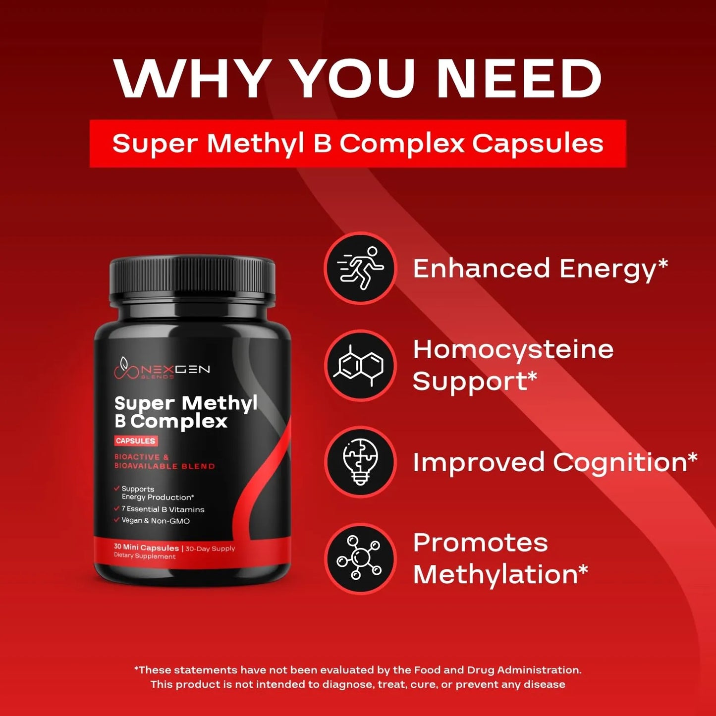 Complejo B Metilado Bioactivo Con Folato 5 Mthf Y Metilcobalamina Suplemento Vitaminico Energia Cerebral Y Cardiovascular