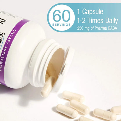 Gaba 250 Mg Natural Factors Alivia Estrés Mejora Enfoque 60 Cápsulas Veganas