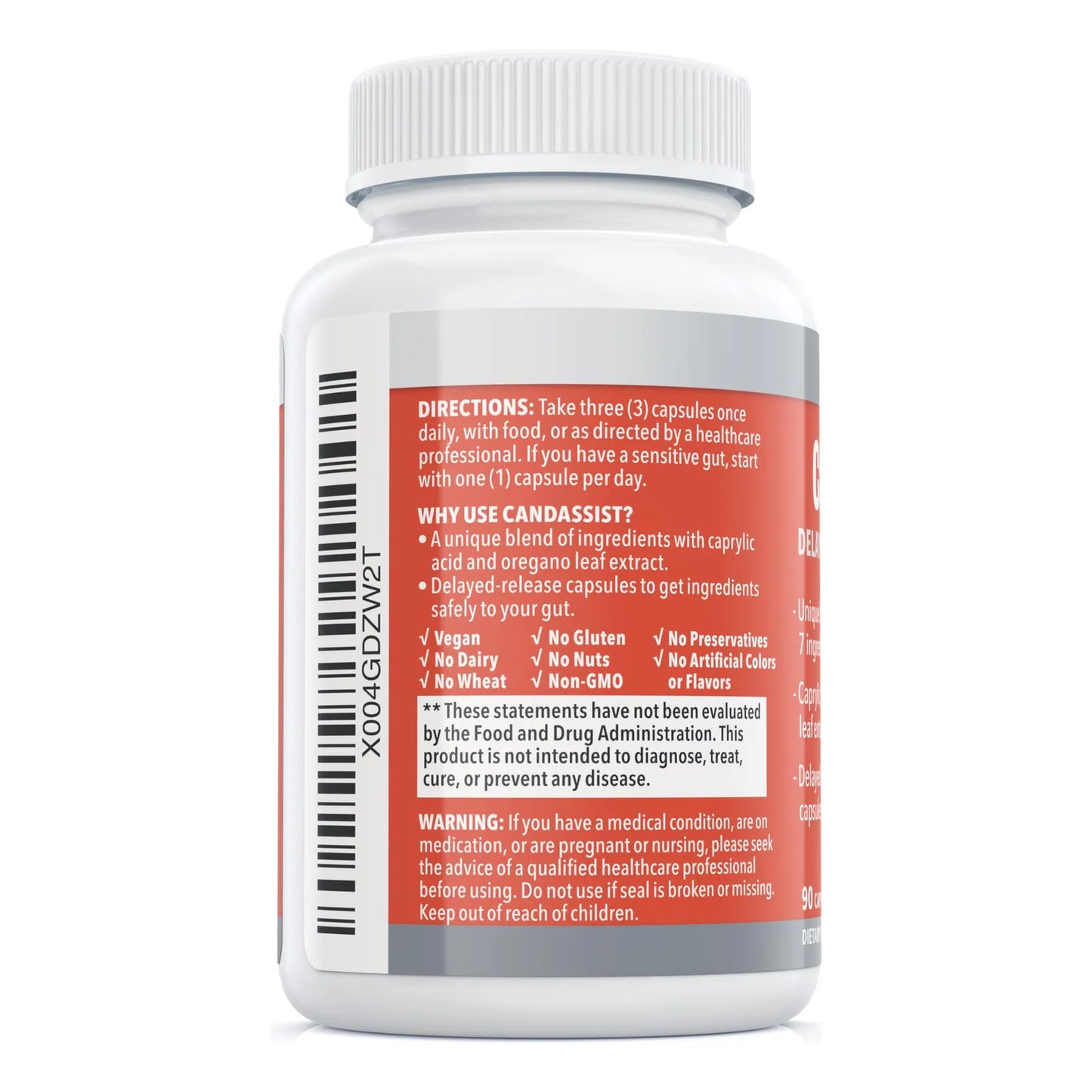 CandAssist Balance De Flora Intestinal Capsulas Liberacion Retardada Vegano Sin OMG