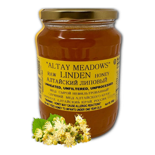 Miel De Tilo Cruda 100 Pura Natural En Tarro De Vidrio 1 Kg Altay