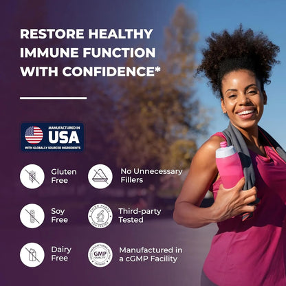 Capsulas Baya De Saúco Con Vitamina C Zinc Quercetina Vitamina D3 Refuerzo Inmunitario 120 Unidades