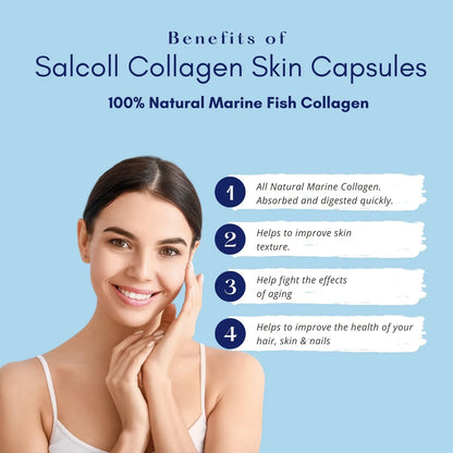 Cápsulas De Colágeno Marino Bioactivo Piel Cabello Uñas Antienvejecimiento