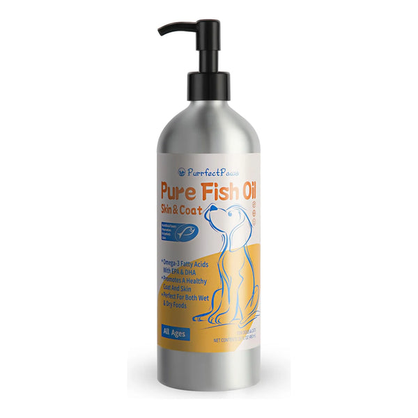 Aceite De Pescado Para Perros Omega 3 Piel Y Pelaje Sano 473 Ml