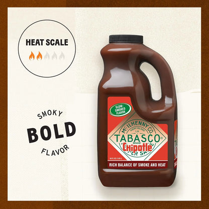 Salsa De Chile Chipotle Tabasco 1.89 Litros Original Ahumada Y Suave