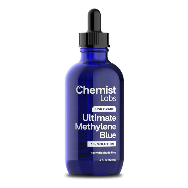 Azul De Metileno 1 Antioxidante Gotas Liquidas 118 Ml Soporte Mitocondrial