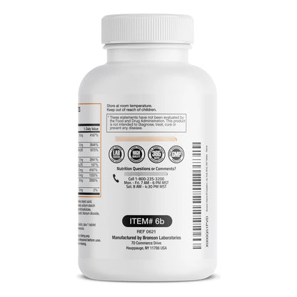 Complejo De Vitaminas B 250 Tabletas Energia Metabolismo Bronson