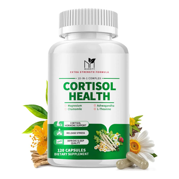 Suplemento Cortisol 10 En 1 Mujeres Con Magnesio Ashwagandha LTeanina Equilibrio Hormonal