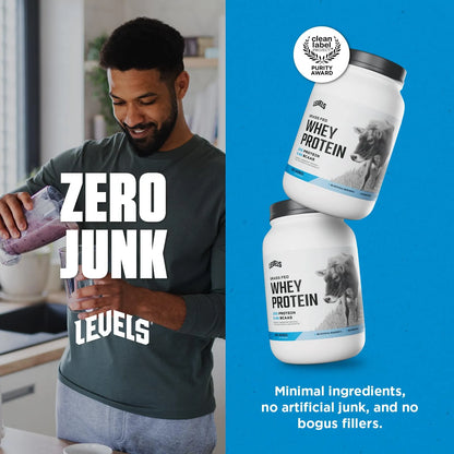 Levels Proteína Suero Leche Pasto Sin Sabor 2 Libras Pura Y Natural