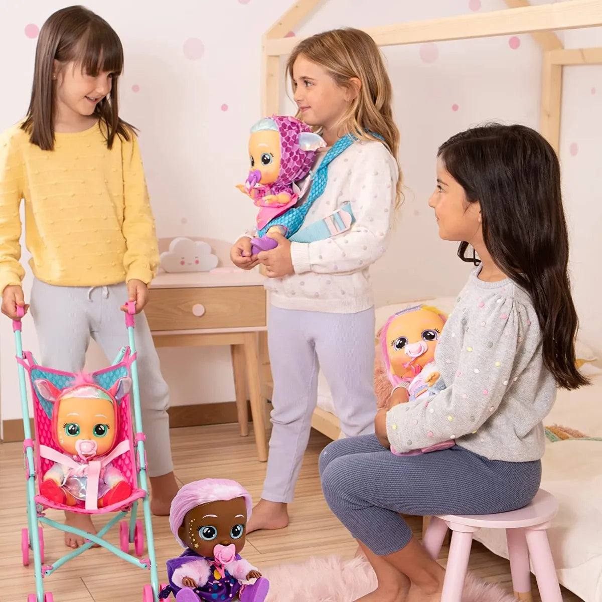 Cry Babies Bebes Llorones Dressy Phoebe Fantasy Muñeca Realista Con Lágrimas
