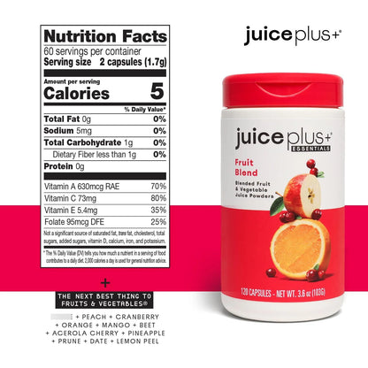 Mezcla Nutritiva De Frutas Y Verduras 20 Variedades En Cápsulas Para Salud Familiar
