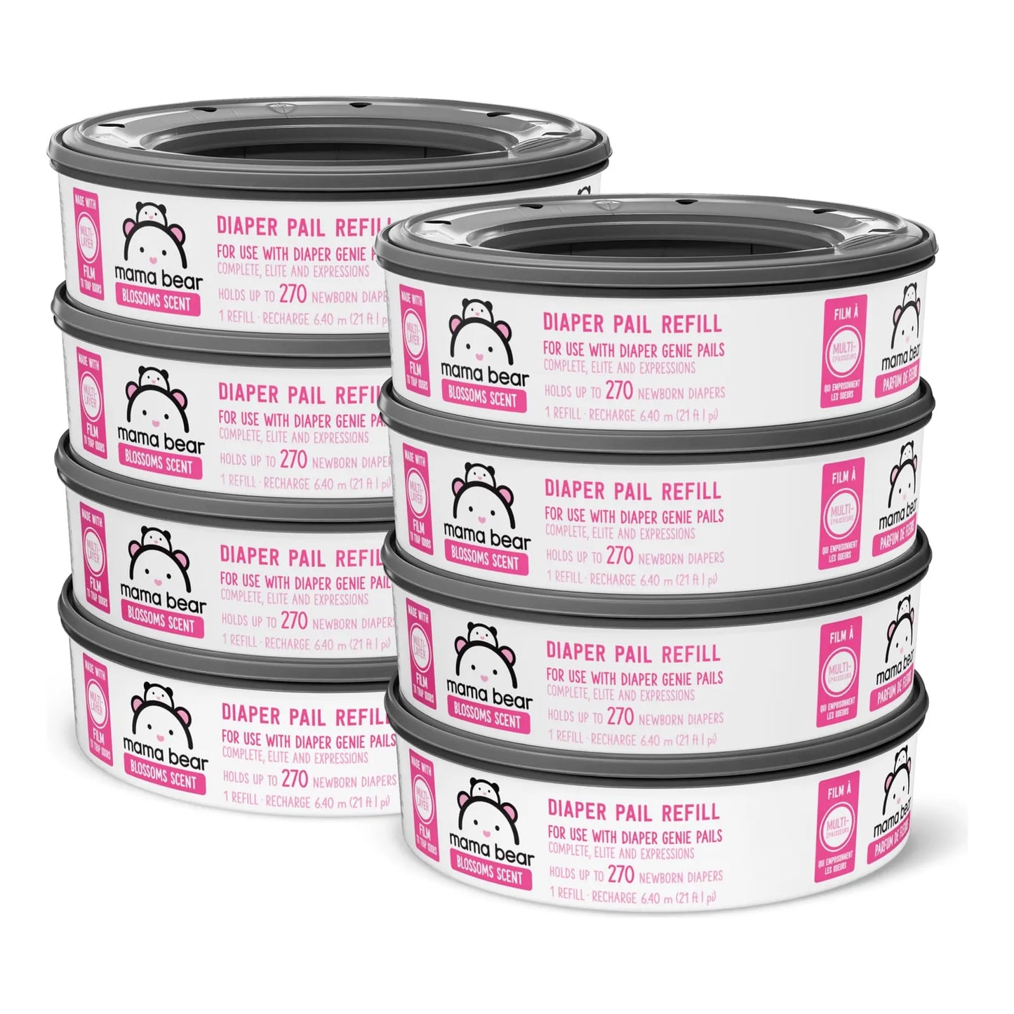 Recambios Perfumados Para Diaper Genie 2160 Unidades Aroma Floral
