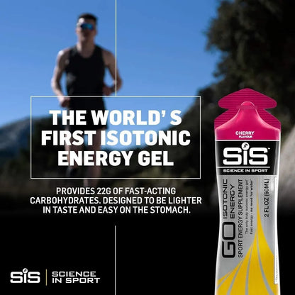 Geles Energéticos Isotónicos Sabor Cereza 30g Recarga Rápida