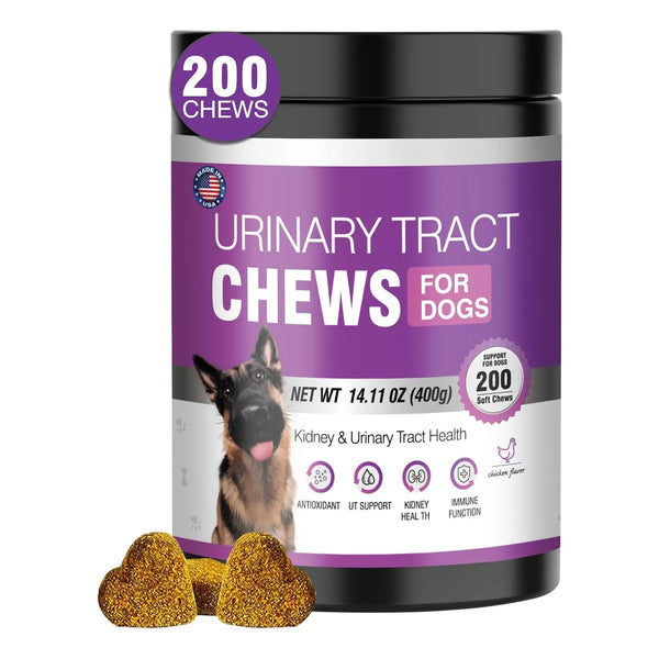 Masticables De Arándano Para Perros 200 Unidades Salud Urinaria Sabor Pollo