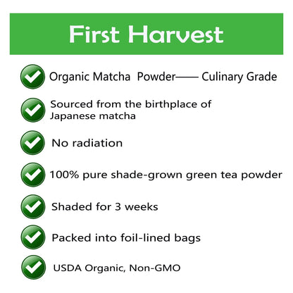 Polvo De Té Verde Matcha Orgánico Grado Culinario 283g Antioxidantes Naturales