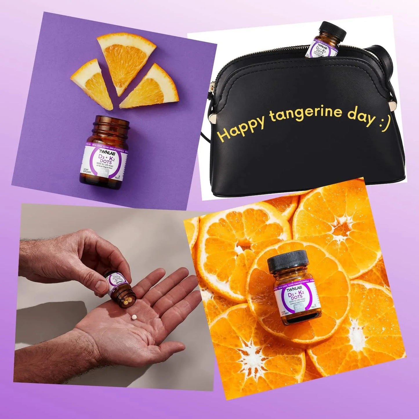 Vitamina D3 1000 Ui Y K2 Dots Paquete De Tres Frascos Twinlab Suplemento Para Huesos Corazón E Inmunidad